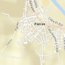 Falces Street Map