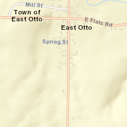 East Otto New York Street Map