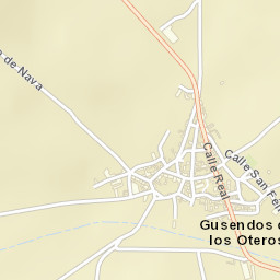 Gusendos de los Oteros Street Map