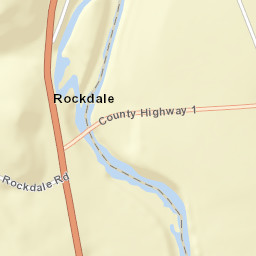 Rockdale New York Street Map