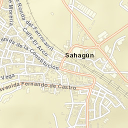 Sahagún Street Map