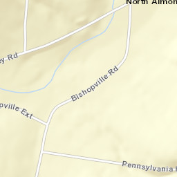 Bishopville New York Street Map