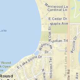 414 East Lake Shore Drive, Round Lake Park Street Map