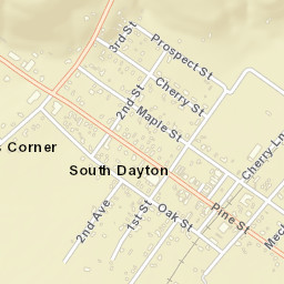 South Dayton New York Street Map