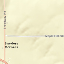Snyders Corners New York Street Map