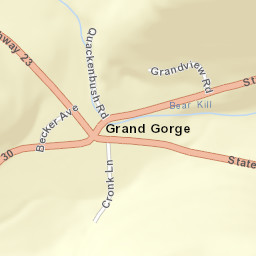 Grand Gorge New York Street Map
