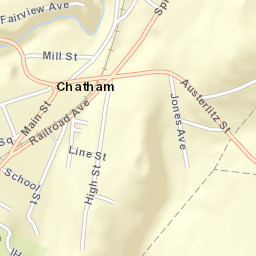 Chatham New York Street Map