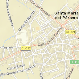 Santa María del Páramo Street Map