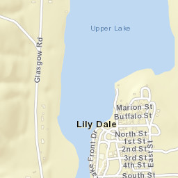Lily Dale New York Street Map