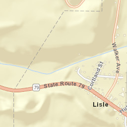 Lisle New York Street Map