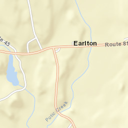 Earlton New York Street Map