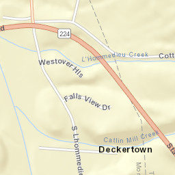 Deckertown New York Street Map