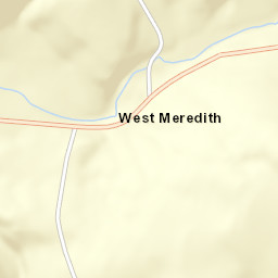 West Meredith New York Street Map