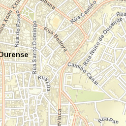 Ourense Street Map