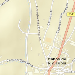Baños de Río Tobía Street Map