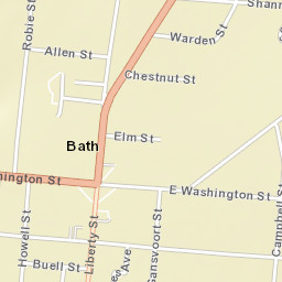 Bath New York Street Map