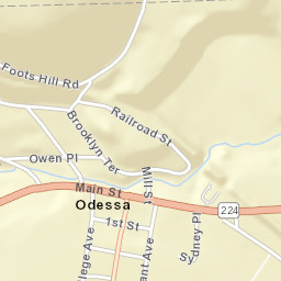 Odessa New York Street Map