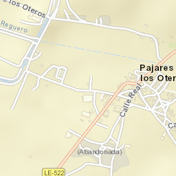 Pajares de los Oteros Street Map