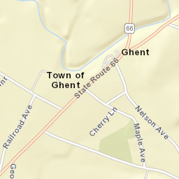 Ghent New York Street Map