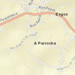 Esgos Street Map