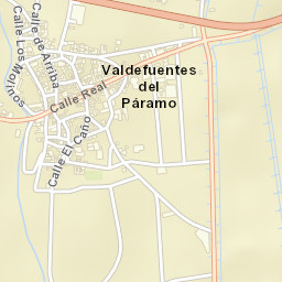Valdefuentes del Páramo Street Map