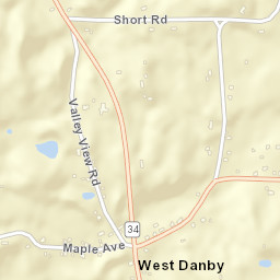West Danby New York Street Map