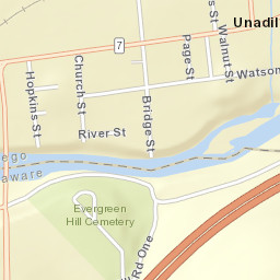 Unadilla New York Street Map