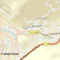Camprodon Street Map