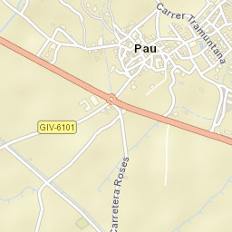 Pau Street Map