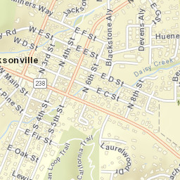 175-199 Oregon 238 Jacksonville OR Street Map