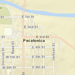 100-112 West 4th Street, Pecatonica, IL Street Map