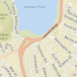 Jamaica Plain Street Map