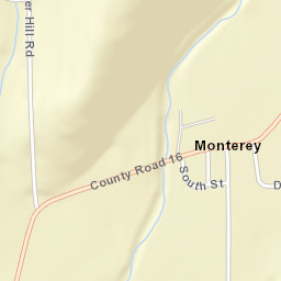 Monterey New York Street Map