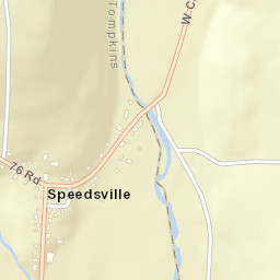 Speedsville New York Street Map