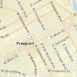 126 E Douglas St, Freeport, IL 61032, USA Street Map