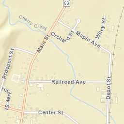 Cherry Creek New York Street Map