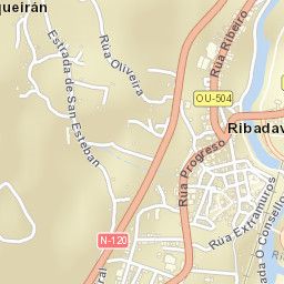 Ribadavia Street Map