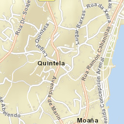 Moaña Street Map
