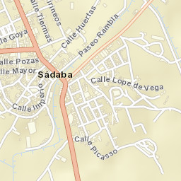 Sádaba Street Map