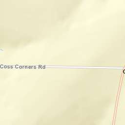 Coss Corners New York Street Map