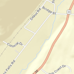 Roxbury New York Street Map