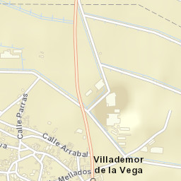 Villademor de la Vega Street Map