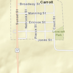 608 Nebraska St, Carroll, NE 68723, USA Street Map