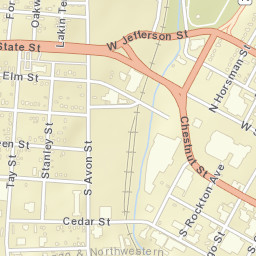 100-118 North Avon Street, Rockford, IL Street Map