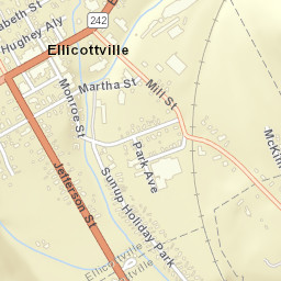 Ellicottville New York Street Map