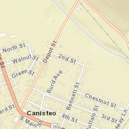 Canisteo New York Street Map