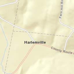 Harlemville New York Street Map