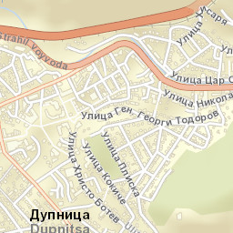 Dupnitsa Street Map