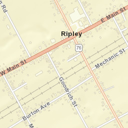 Ripley New York Street Map