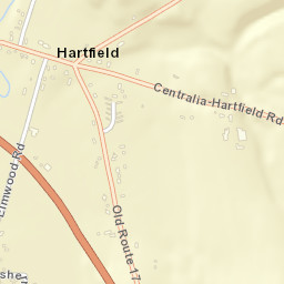 Hartfield New York Street Map